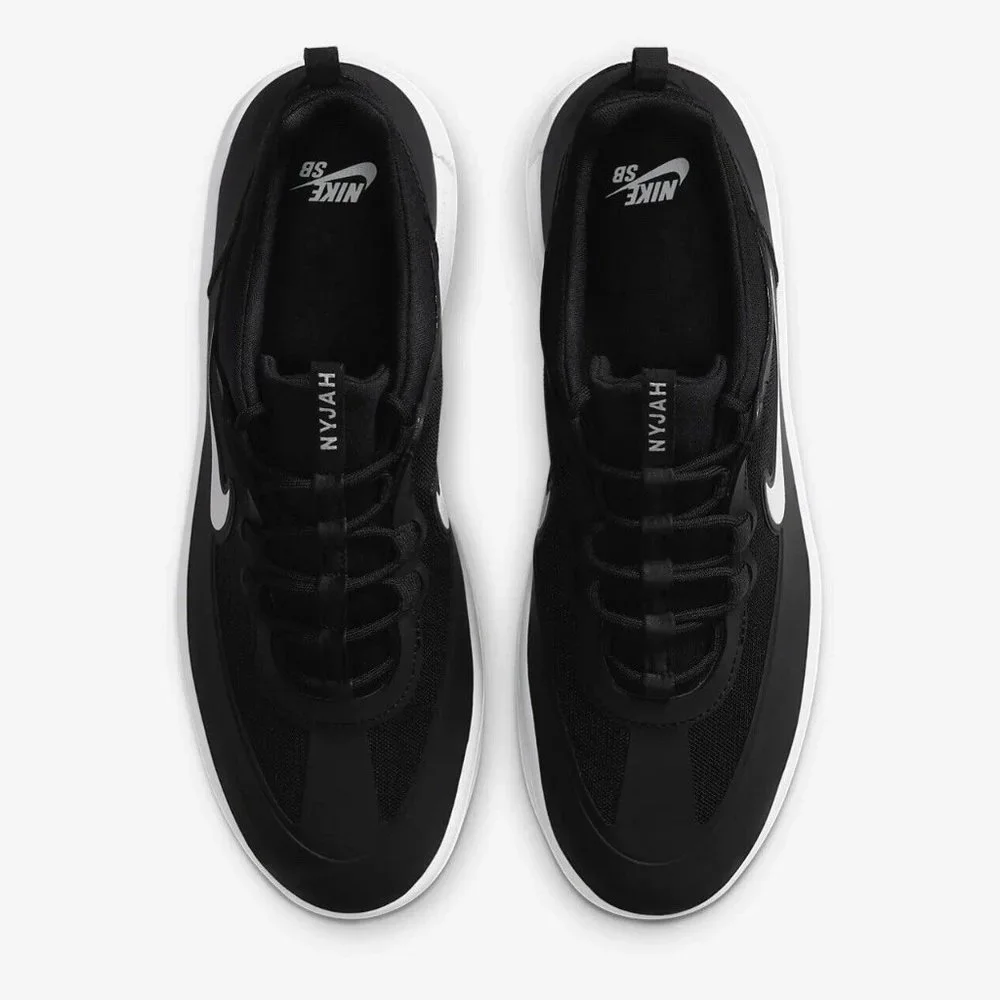 Nike SB Nyjah Free 2 Low Mens Skateboard Shoes Black White BV2078-001 NEW Multi - Picture 3 of 7